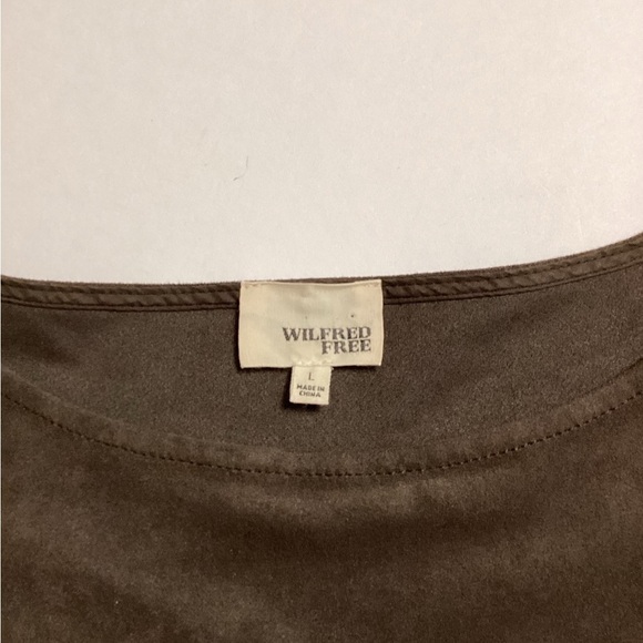 Aritzia Wilfred Free Nori Shift Suede Dress Size Large - Picture 6 of 10